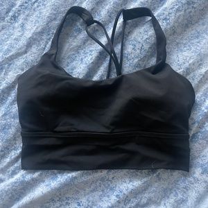 Lululemon longline black sports bra